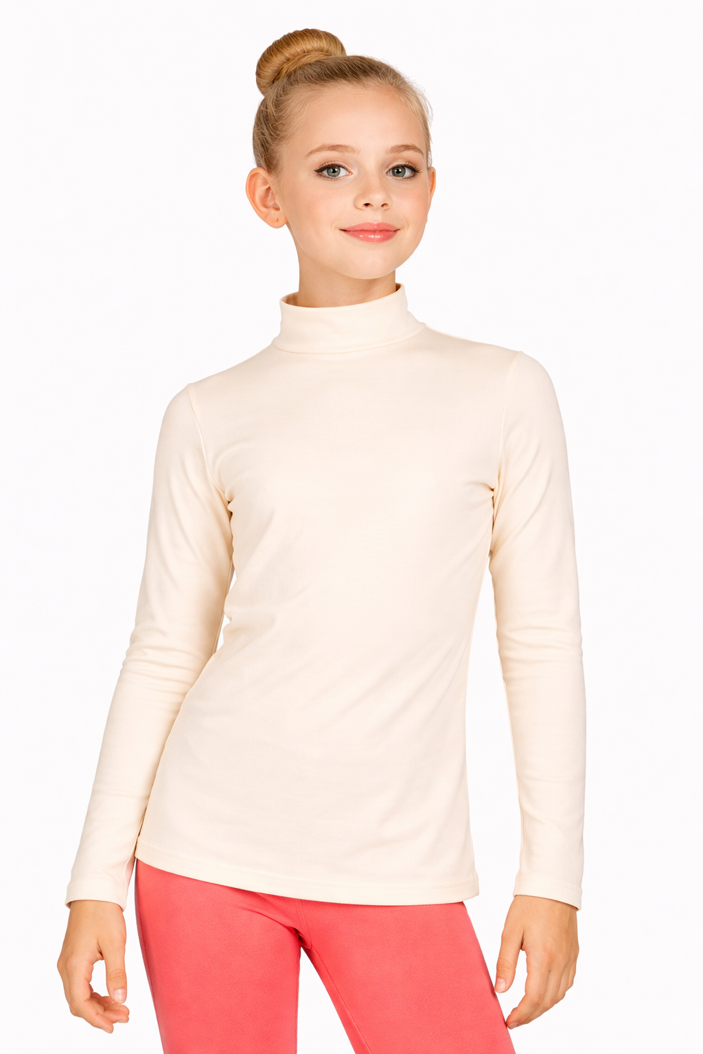 MAGLIETTA LUPETTO MANICA LUNGA CARNE BAMBINO E BAMBINA